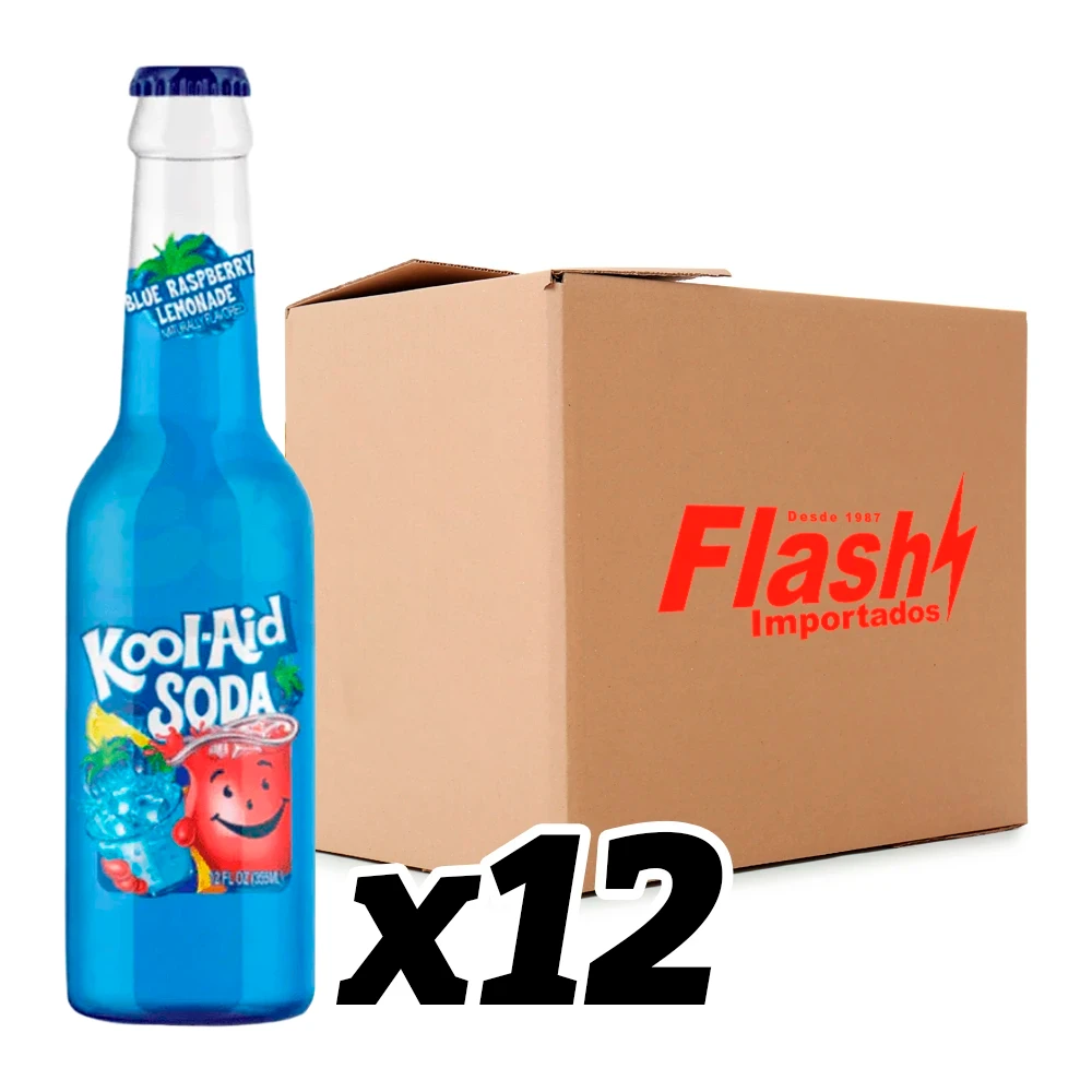 Refrigerante Kool Aid Blue Raspberry Lemonade Caixa 12X355Ml