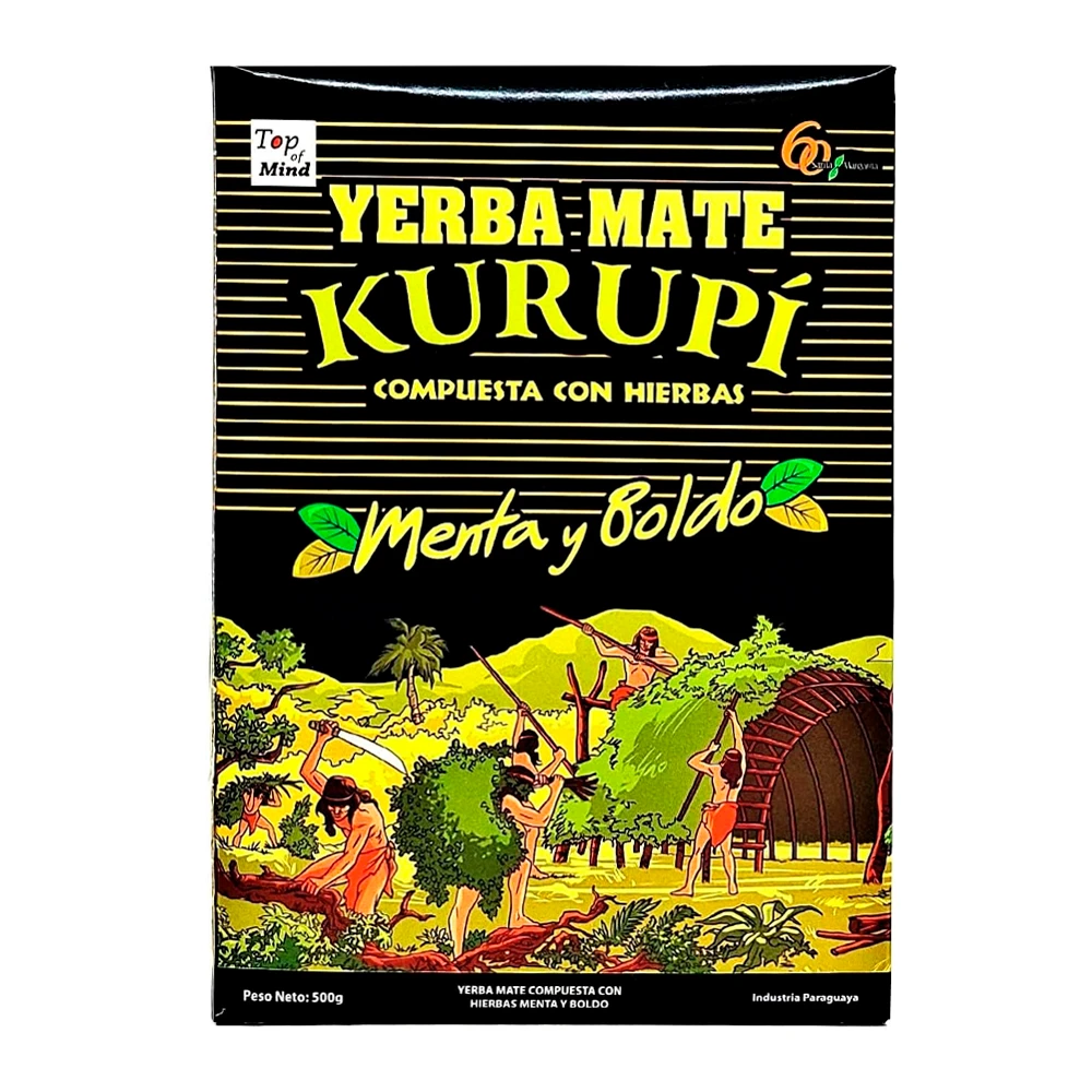 Erva Mate Kurupi Menta e Boldo 500G