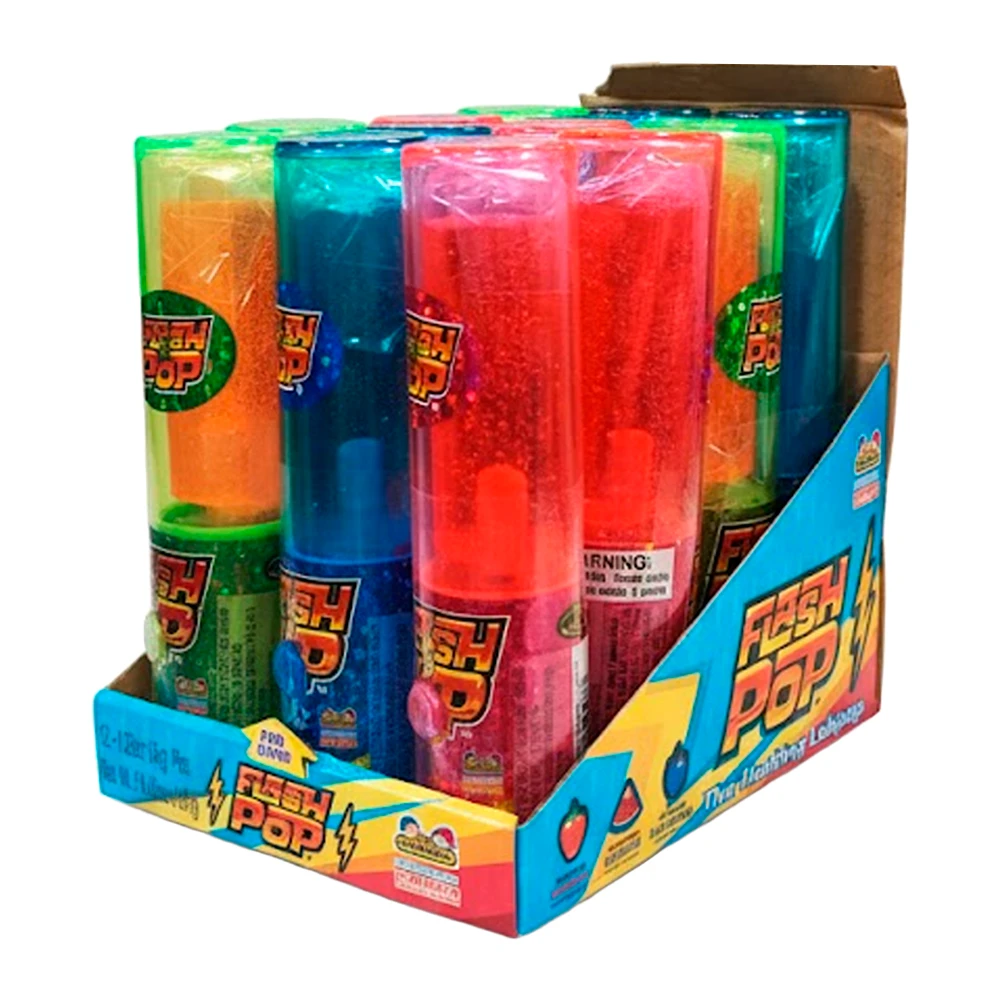 Pirulito Kidsmania Flash pop Caixa 12X34G
