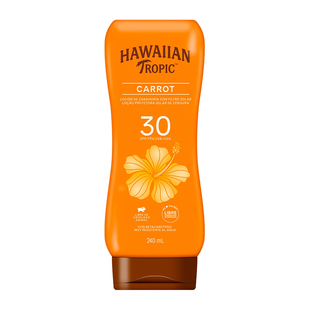 Protetor Solar Hawaiian Tropic Carrot Creme Spf30 240Ml
