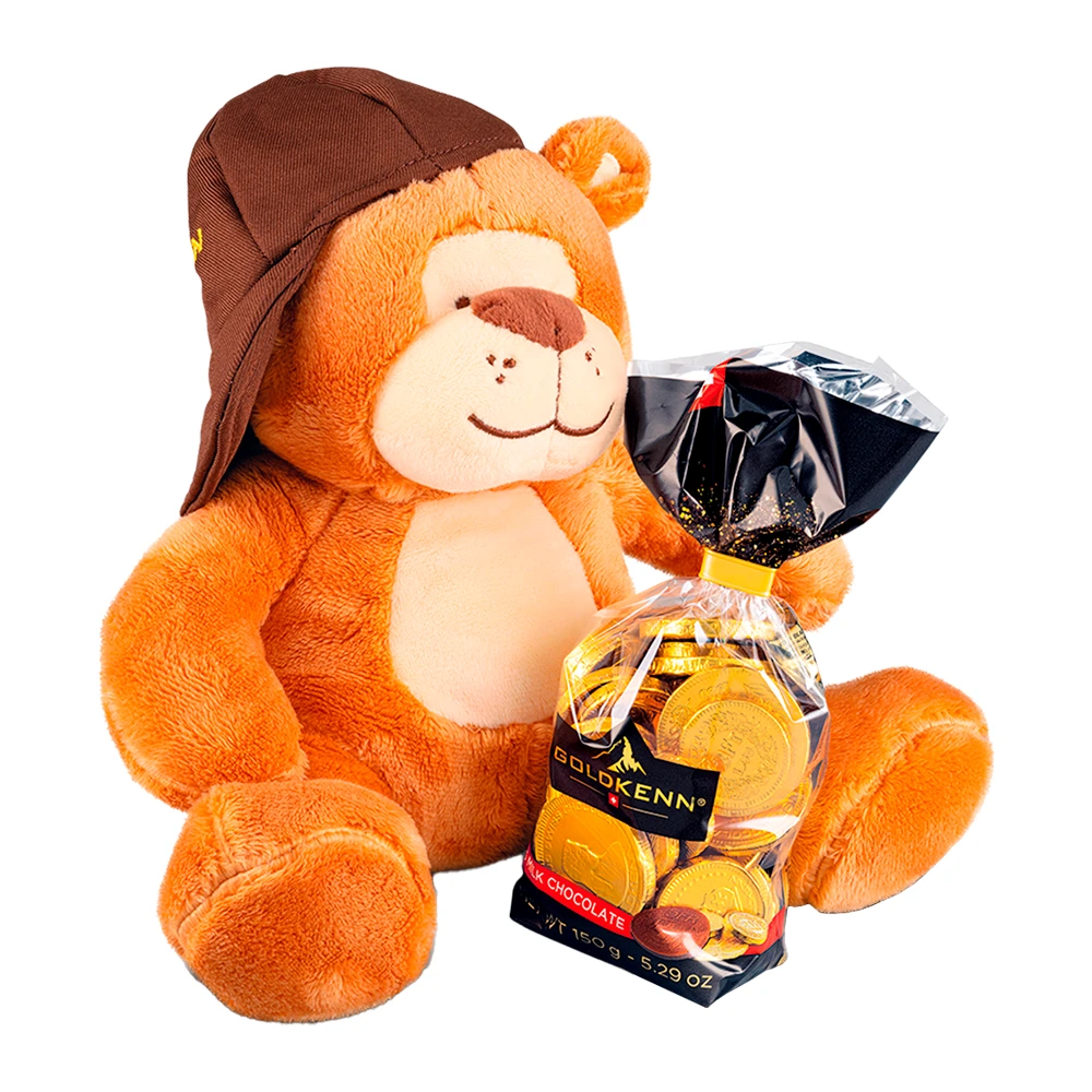 Chocolate Goldken Gold Money Orso de Pelucia Pacote 150G