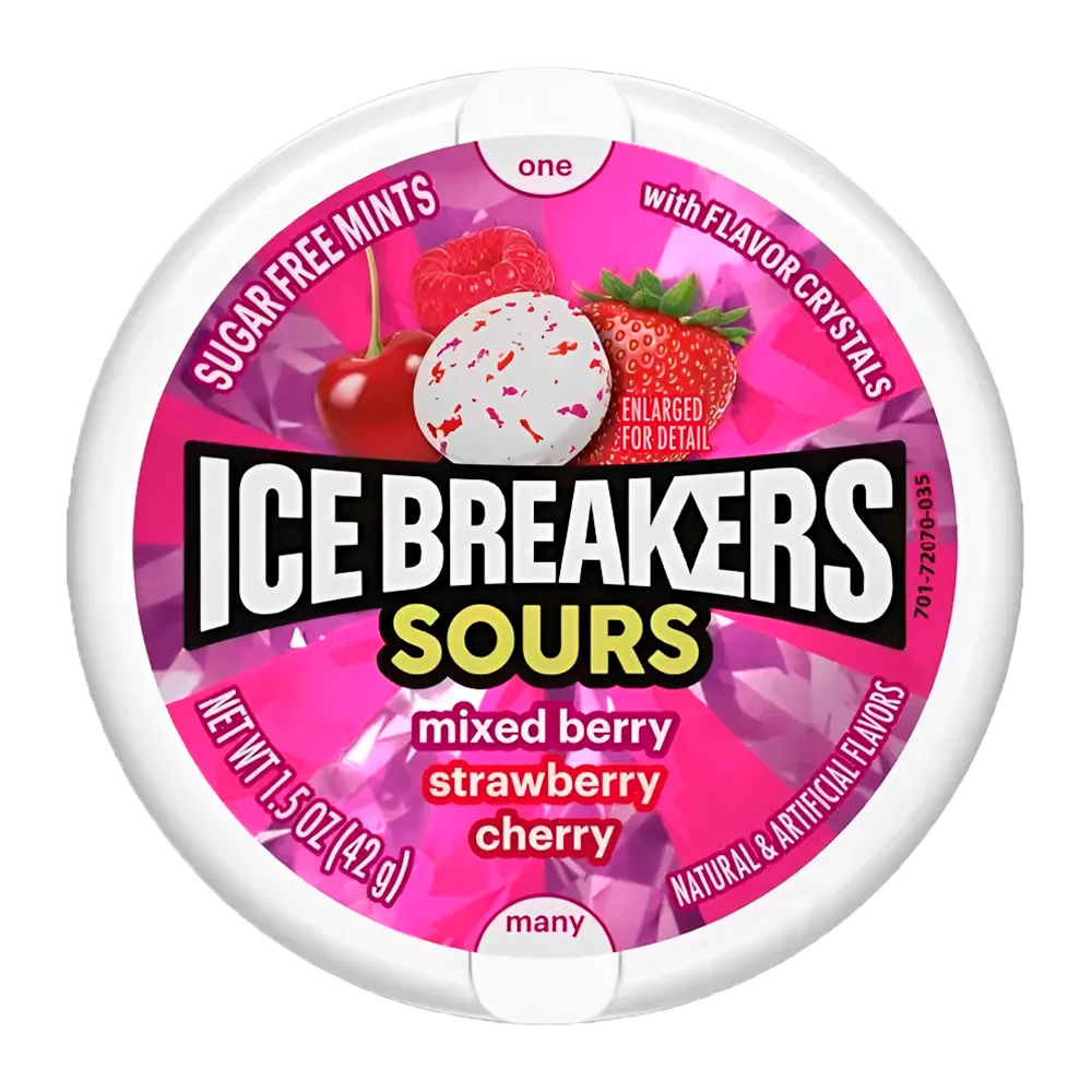 Bala Icebreakers Frutas Vermelhas 42G