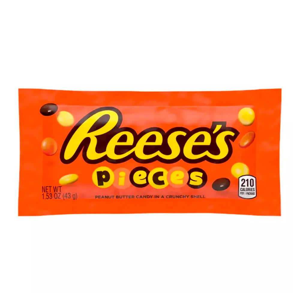Chocolate Hersheys Reeses Peanut Butter Candy Pacote 43G