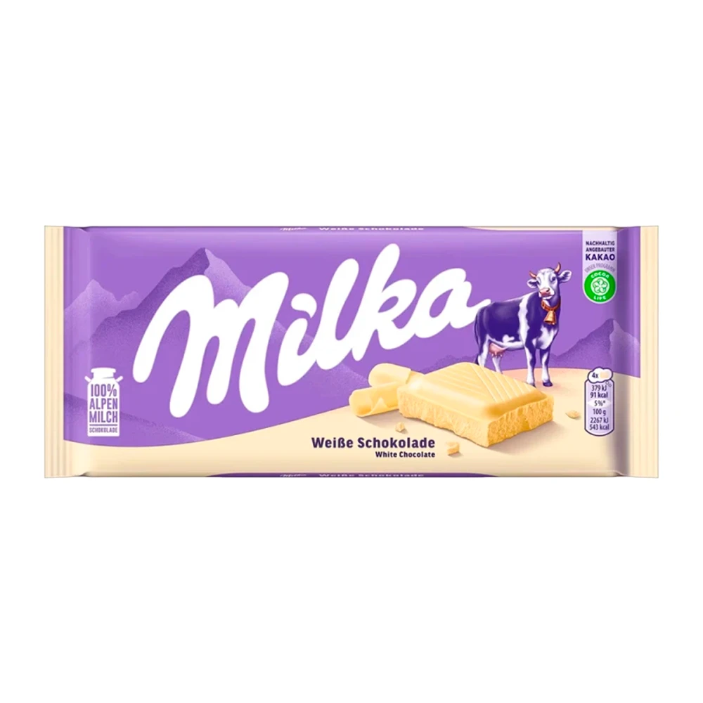 Barra Chocolate Milka Branco 90G