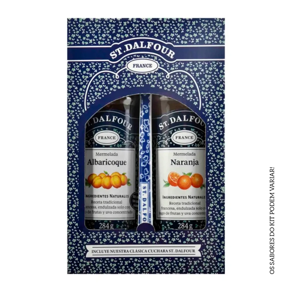 Geléia Sem Açúcar St. Dalfour Kit Com 2 Unidades + Colher Porcelana