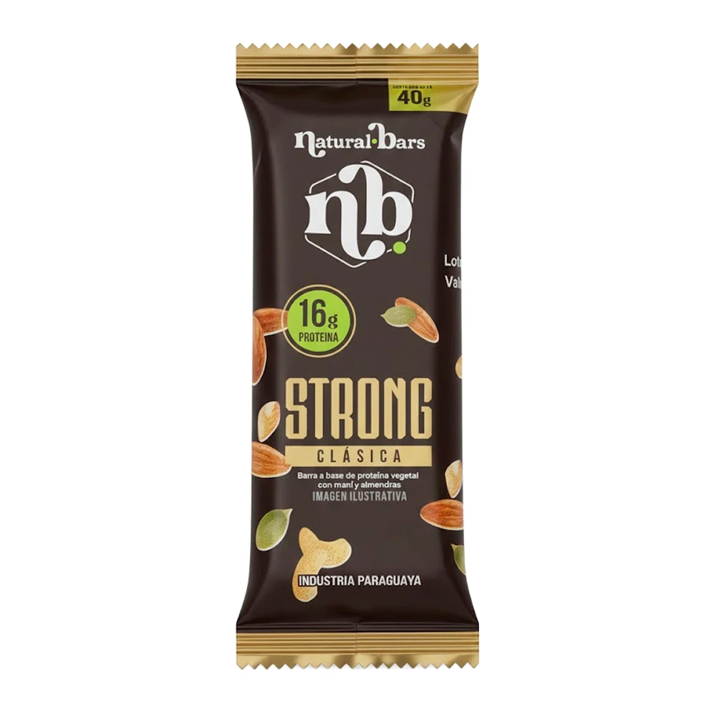 Barra de Proteína Natural Bars Strong Clasica 16G