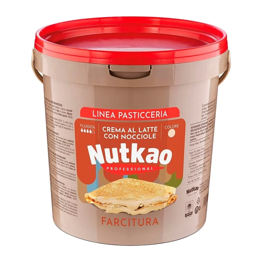 Creme de Avelã Nutkao Tradicional Balde 6KG