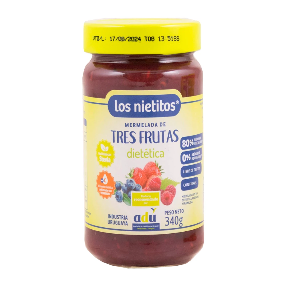 Geléia Sem Açucar Los Nietitos Frutas 340g