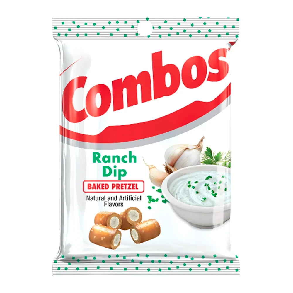 Salgadinho Pretzel Combos Sabor Ranch Dip Pacote 178G