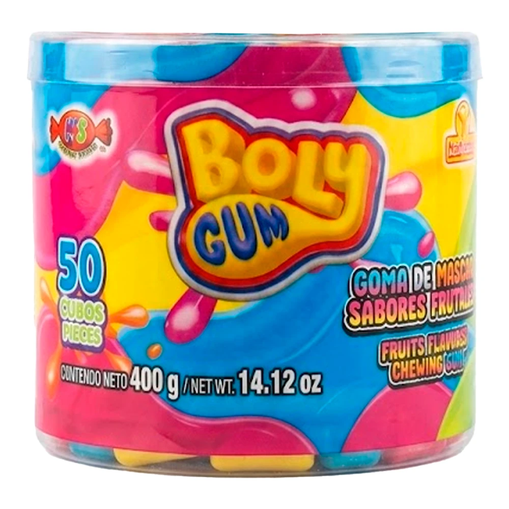 Chiclete Las Delicias Boly Gum Pote X50 Unidades