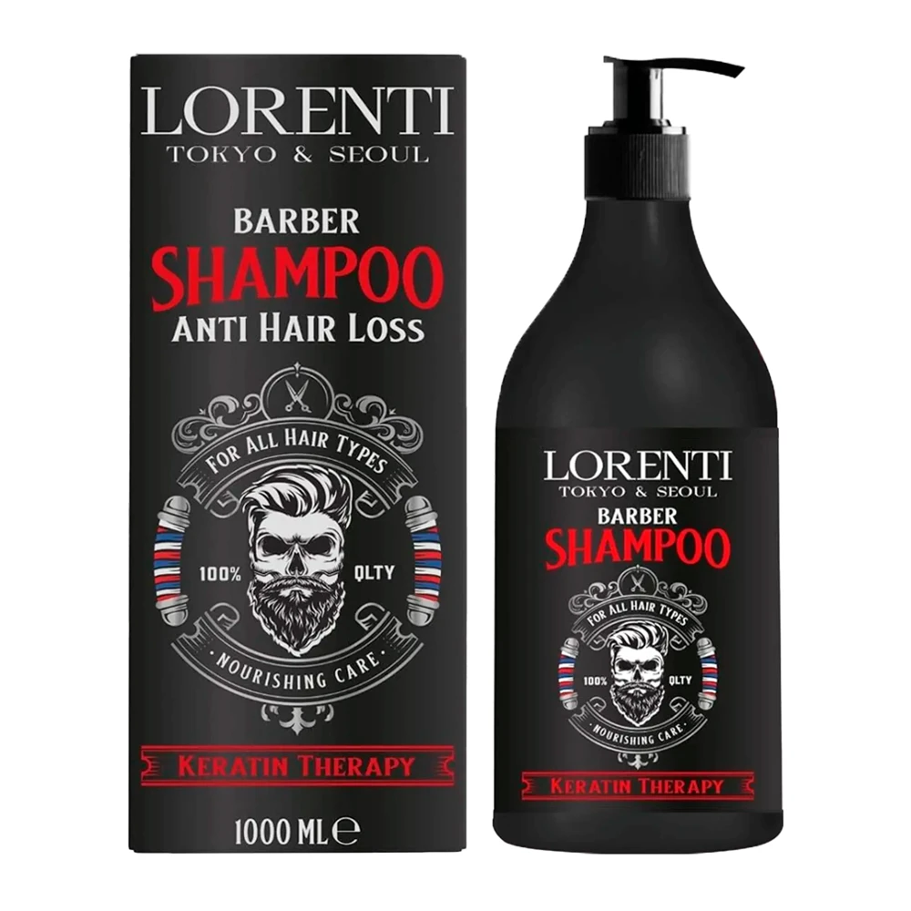 Shampoo Lorenti Barber Anti Hair Loss Keratin Therapy 1000Ml