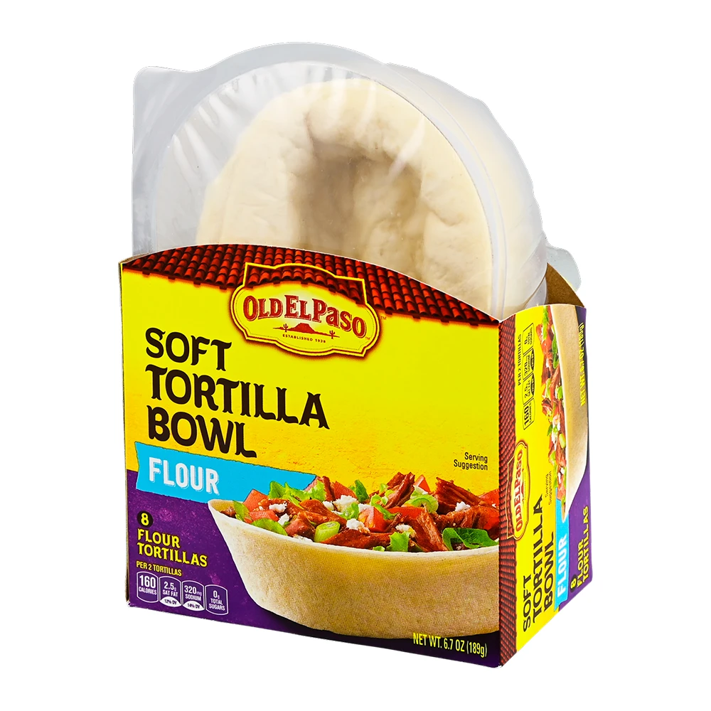 Tortilha de Farinha Old el Paso Soft Bowl Pacote 189G