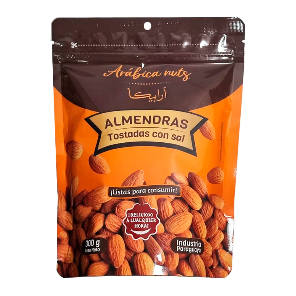 Amêndoas Arabica Nuts Torrado Com Sal pacote 300G