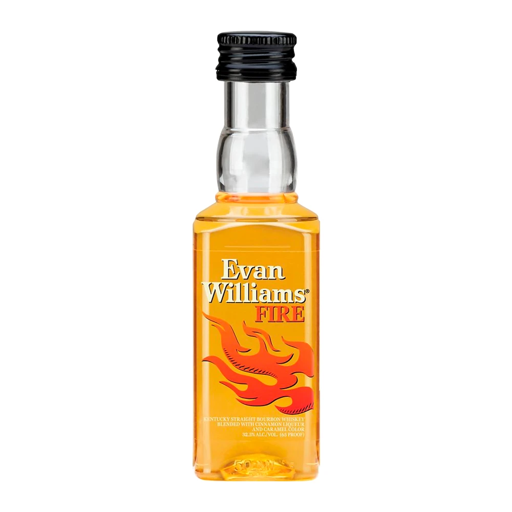 Whisky Evan Williams Fire Miniatura 50Ml