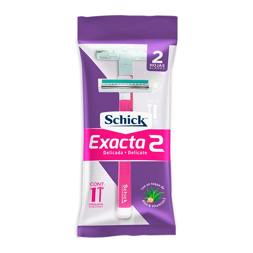 Aparelho de Barbear Schick Exacta 2 Lâminas Descartavel Unidade