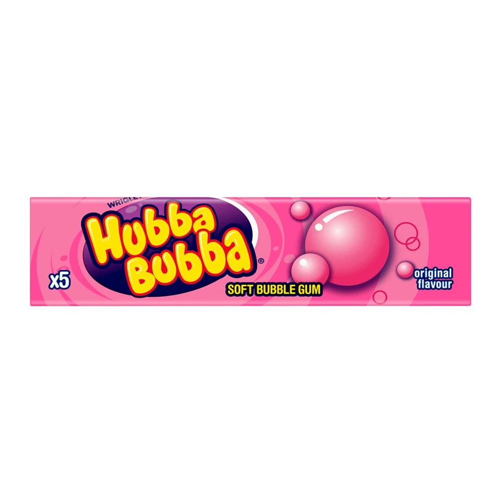 Chiclete Hubba Bubba Sticks 5 Unidades 35G