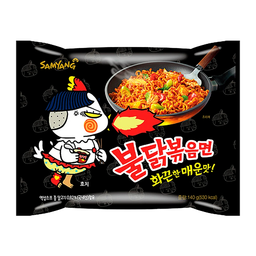 Macarrão Instantâneo Samyang Frango Extra Picante Pacote 140G