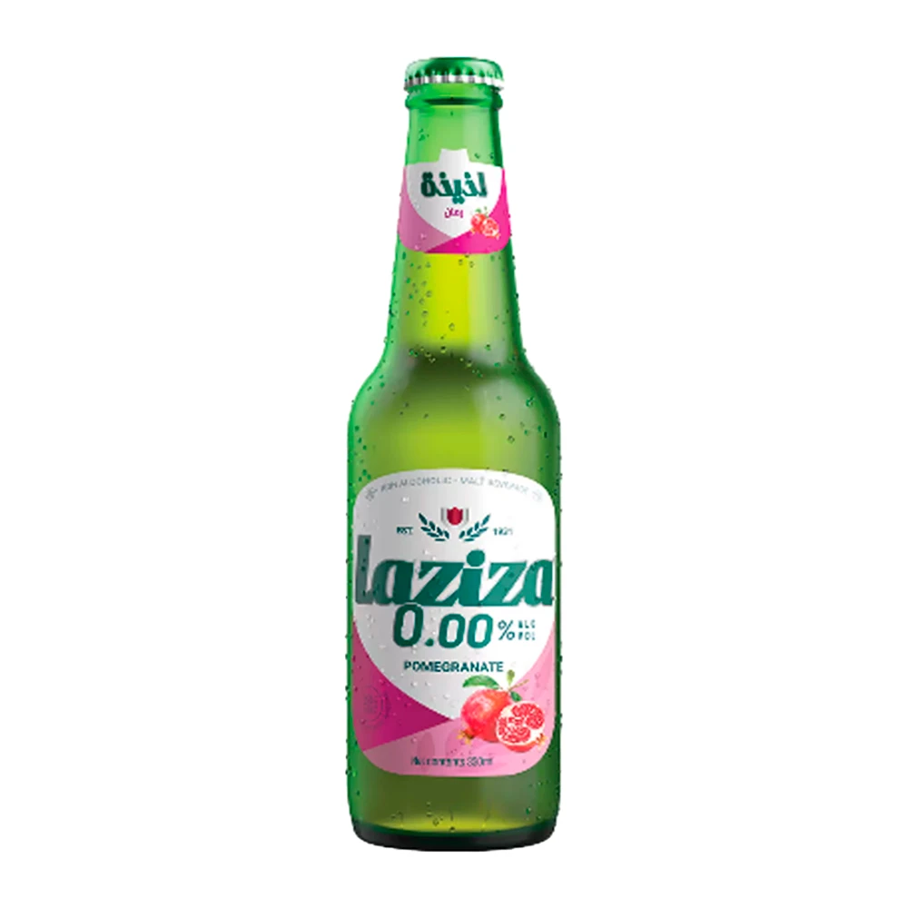 Cerveja Laziza 0,0% Sem Álcool Sabor Romã Ln 330Ml