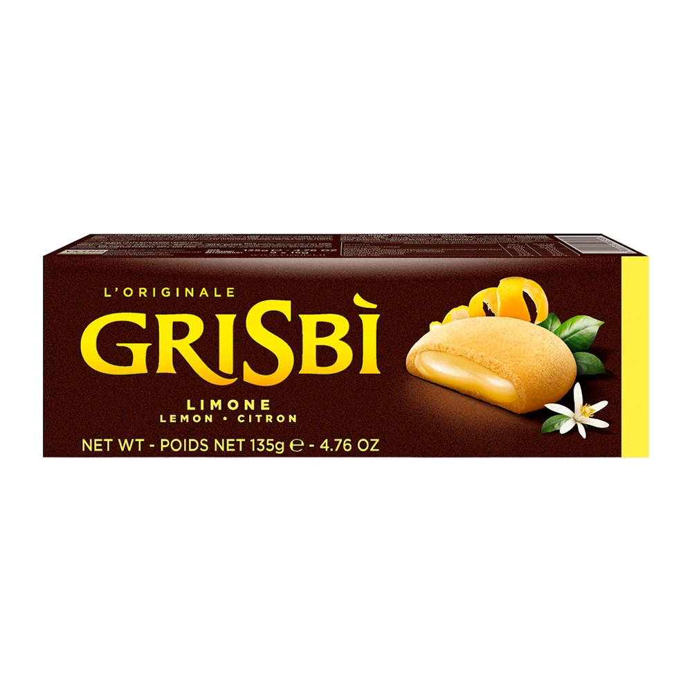 Biscoito Vicenzi Grisbi Sabor Limão Caixa 135G