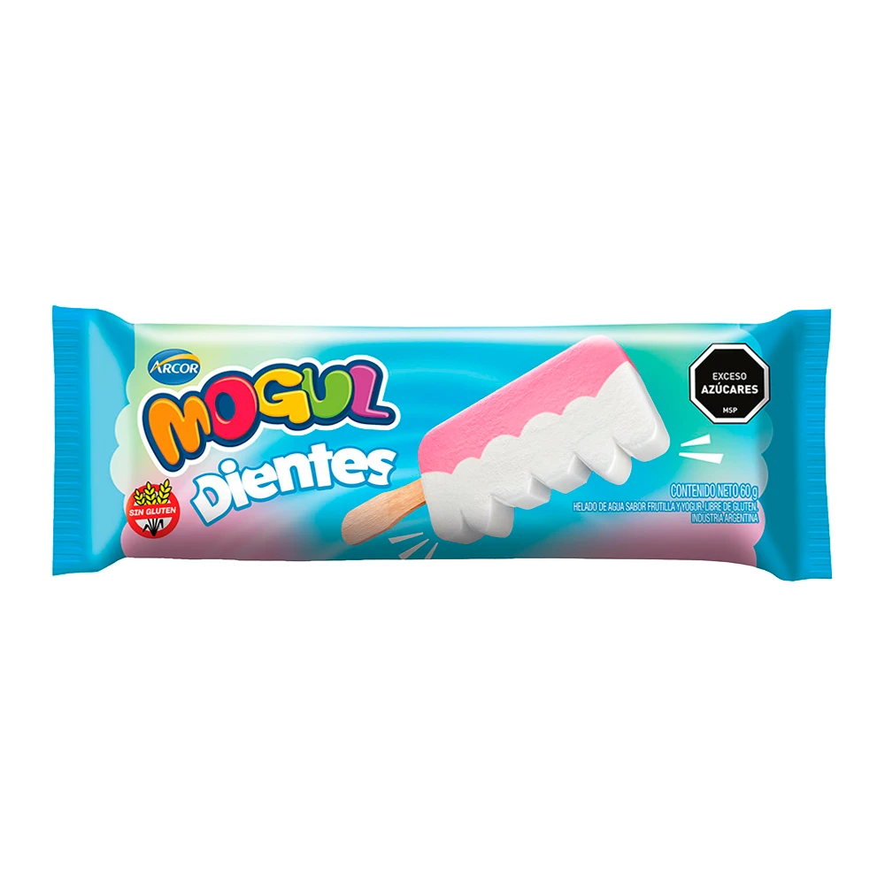 Sorvete Arcor Mogul Dientes Palito 65G