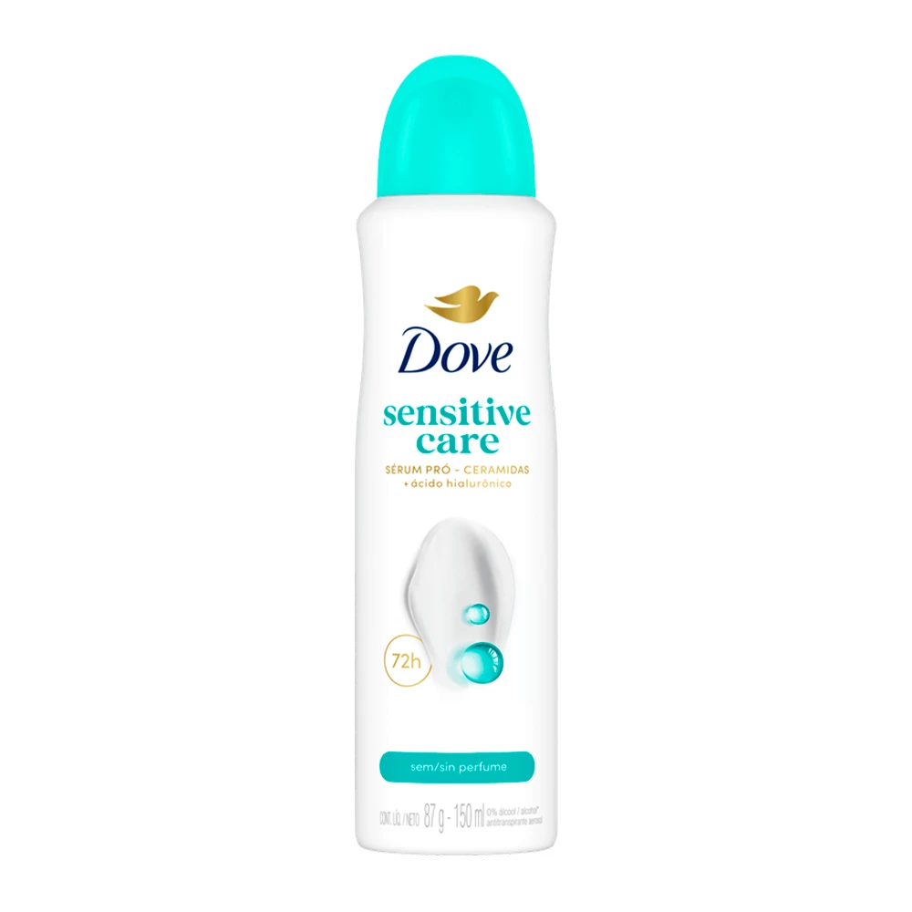 Desodorante Dove Spray Feminino Sensitive Care 150Ml
