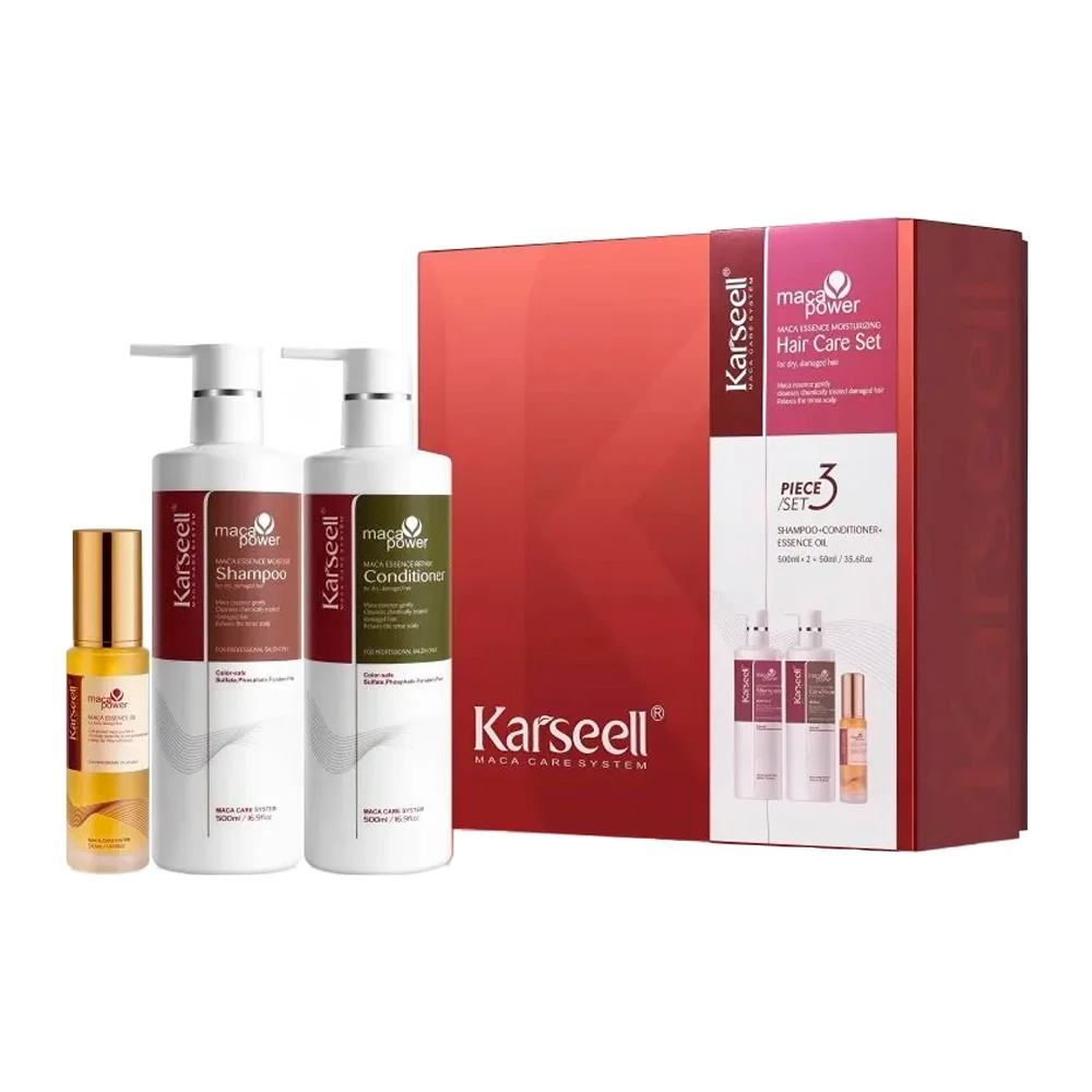 Kit Karseell (Shampoo + Condicionador + Azeite) Caixa 1.05L