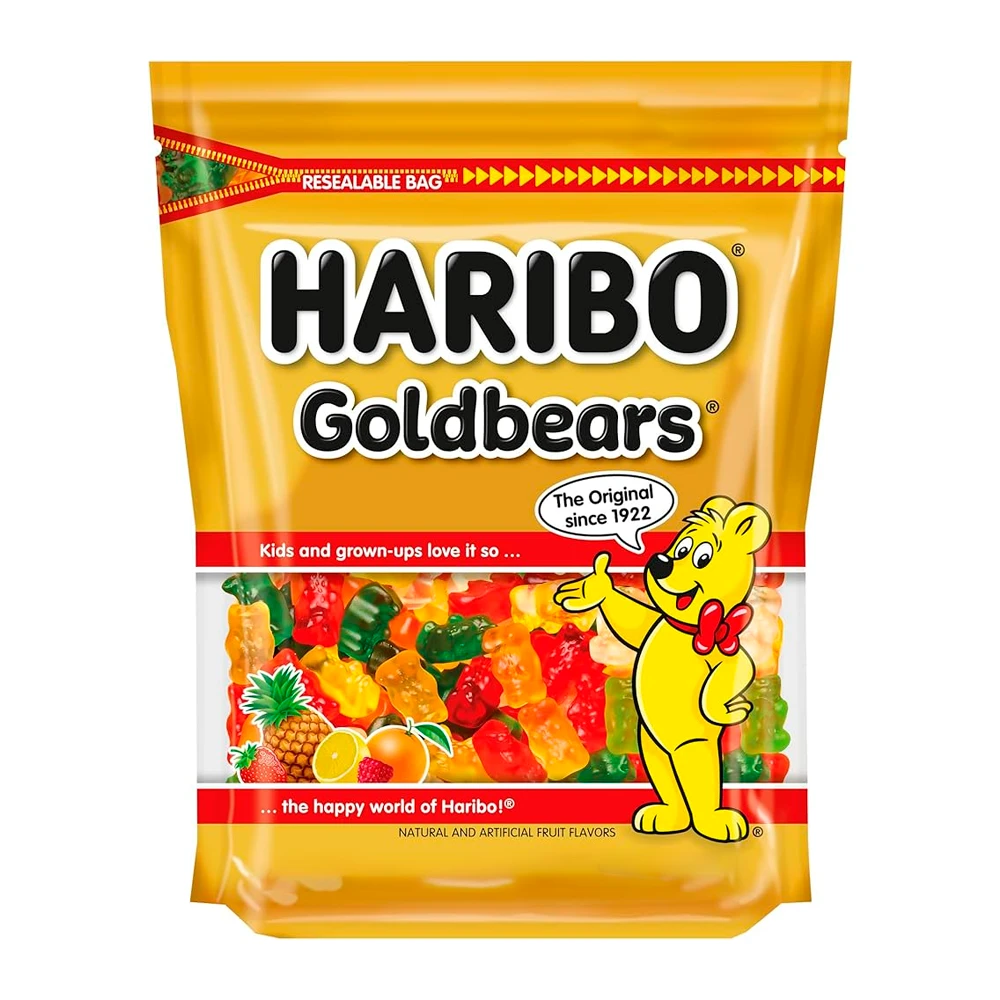 Bala Gelatina Alemã Haribo Ursinhos de Ouro Pacote 250G