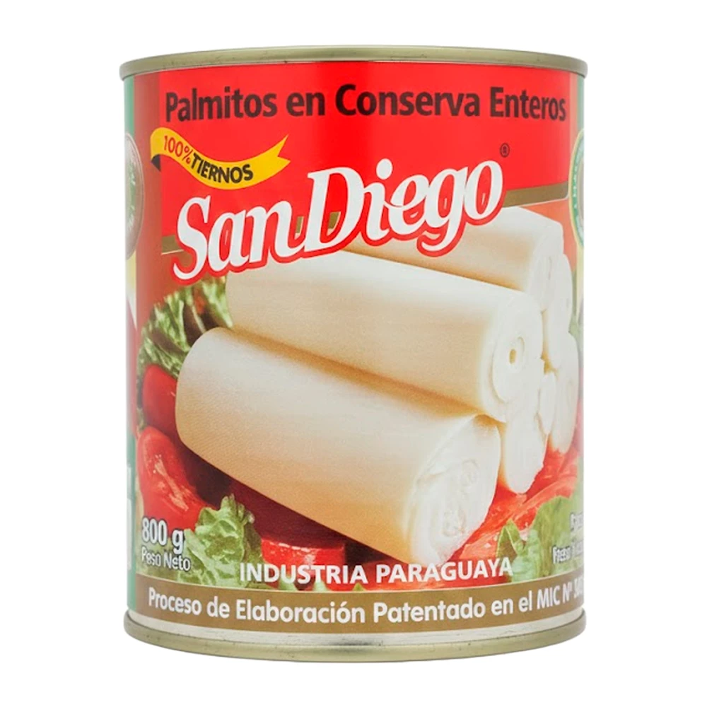 Palmito Enteiro San Diego Lata 500Gr