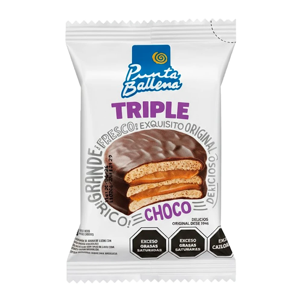 Alfajor Punta Ballena Triple 60G