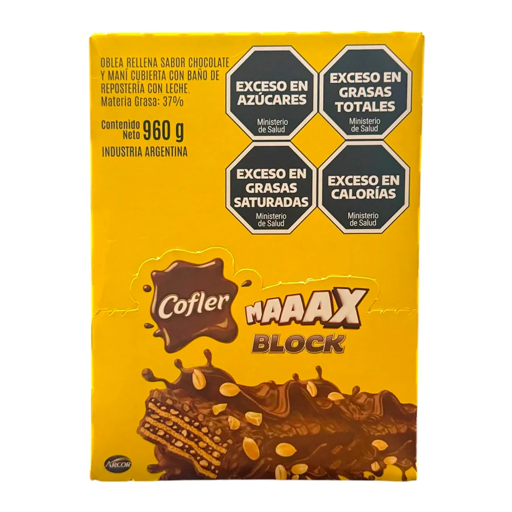 Wafer Arcor Cofler Block Triple Caixa 16X60G