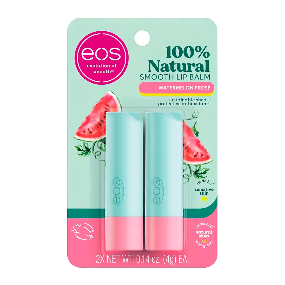Protetor Labial Eos Stick Watermelon Frosé Com 2 Unidades