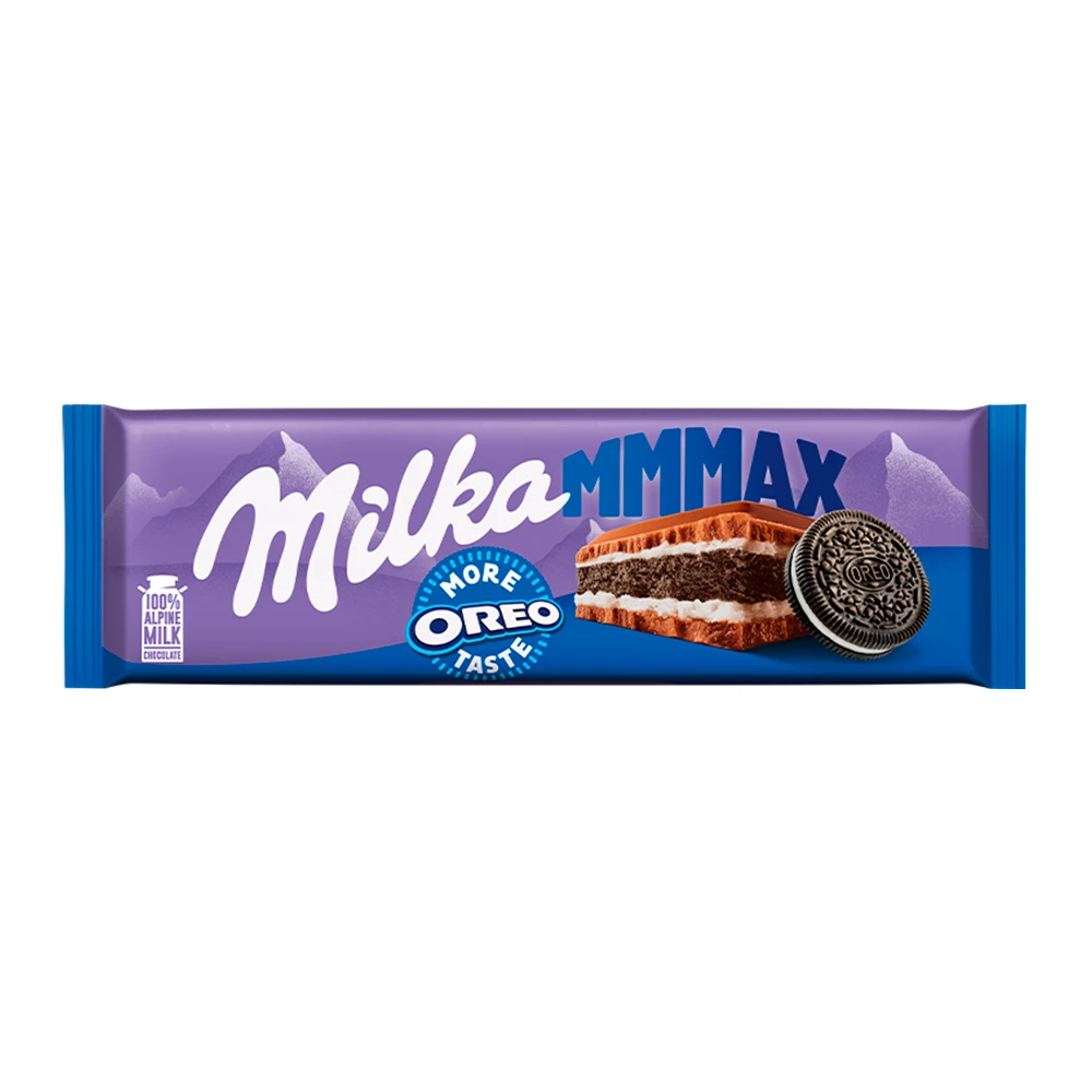 Barra Chocolate Milka Recheio biscoito Oreo 300G