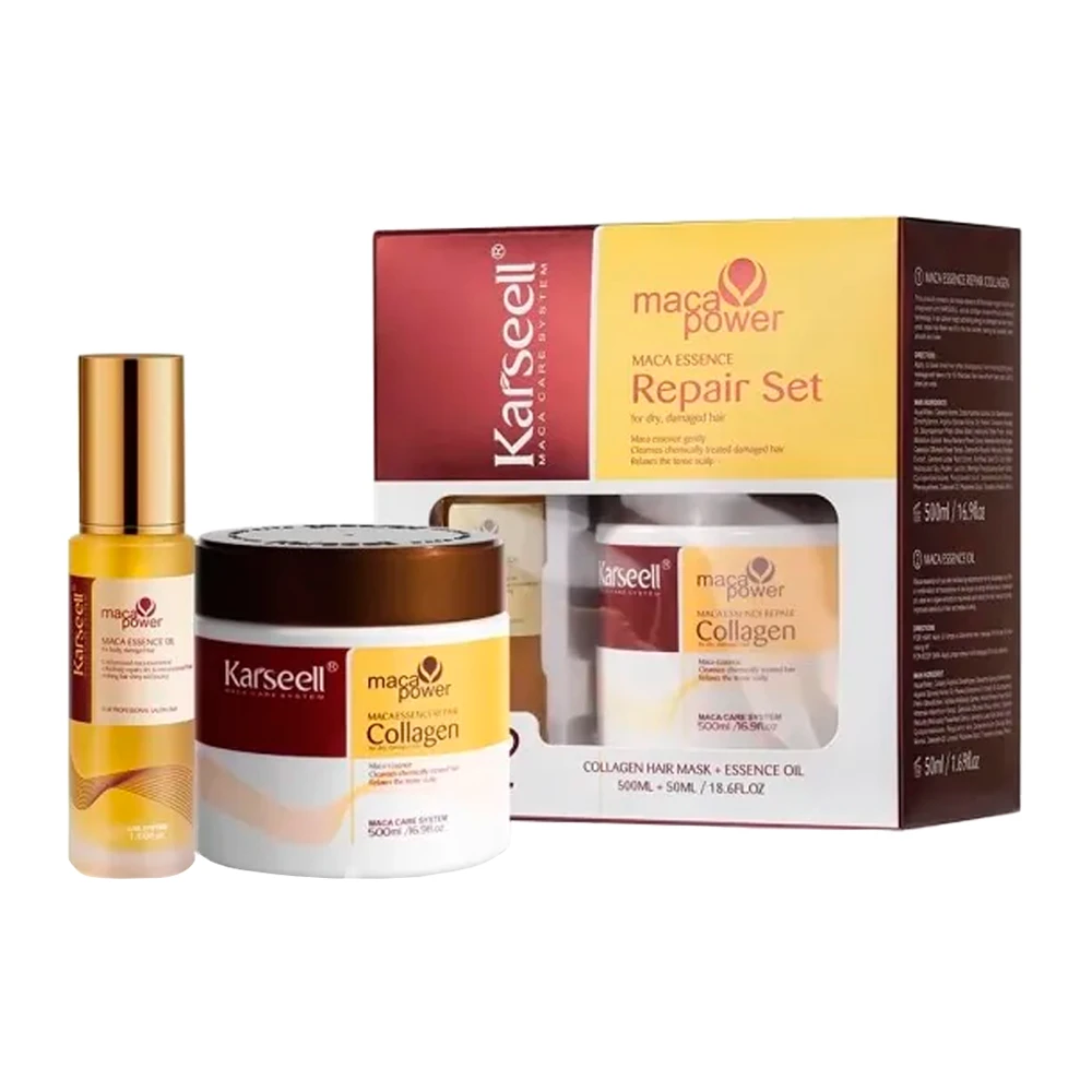 Kit Karseell (Máscara De Tratamento + Azeite) Caixa 550ML