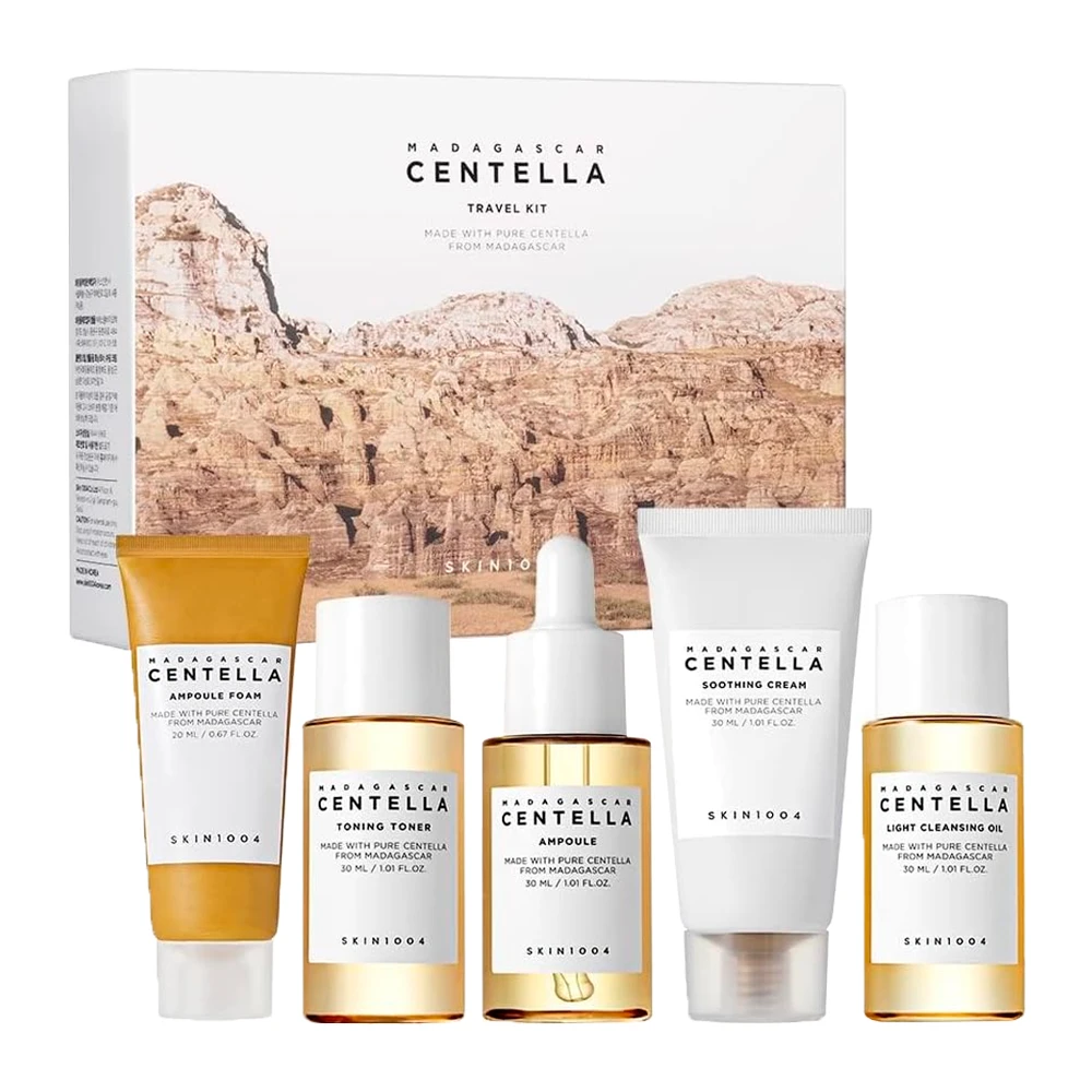 Kit Skin 1004 Madagascar Centella Travel 5 Peças