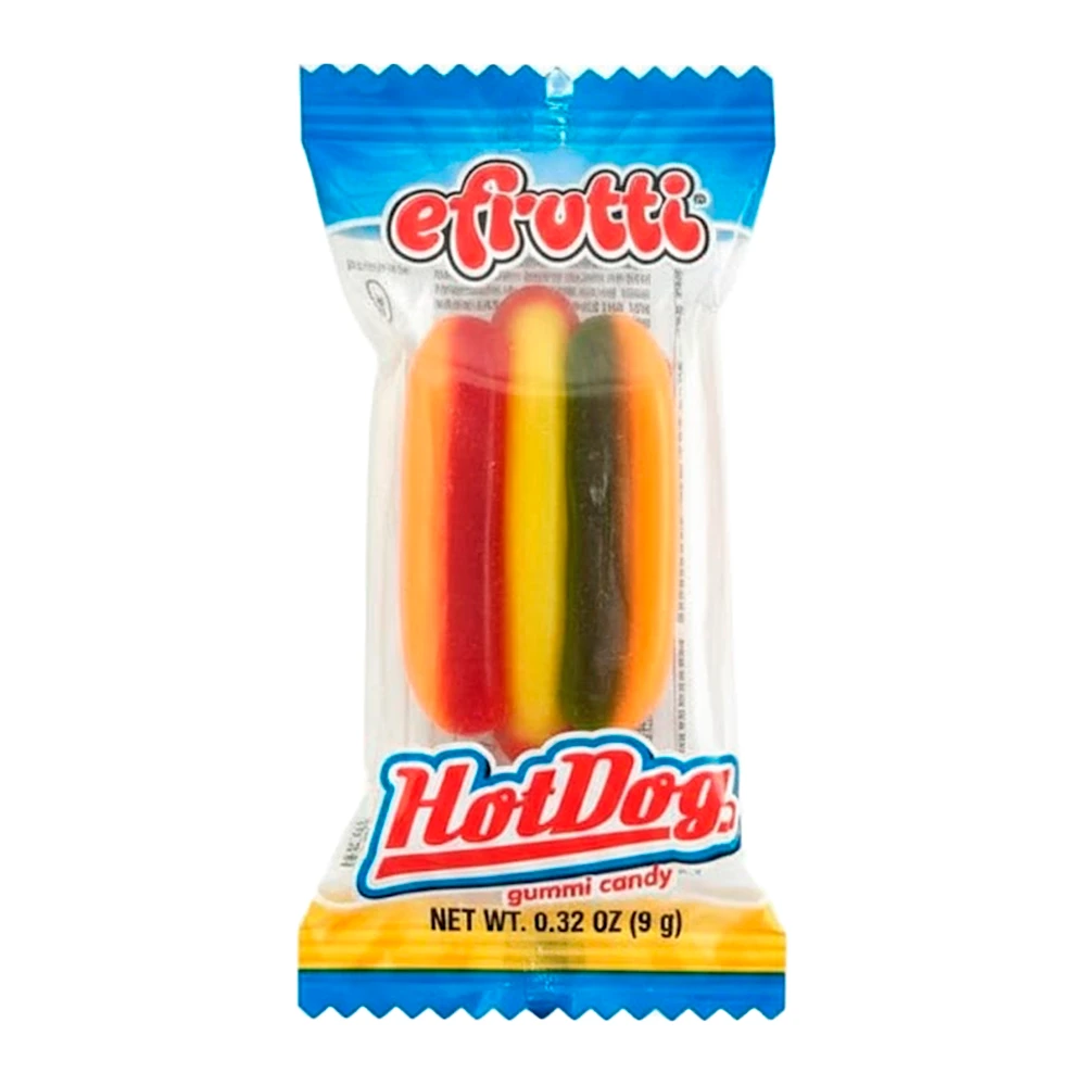 Bala de Gelatina Efrutti Hotdog Gummi 9G