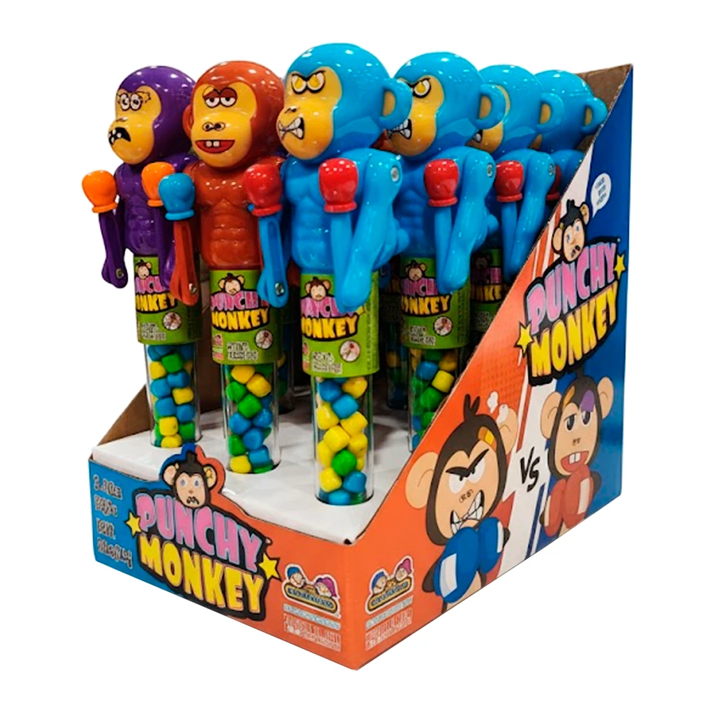 Bala Kidsmania Punchy Monkey Caixa 12X12G