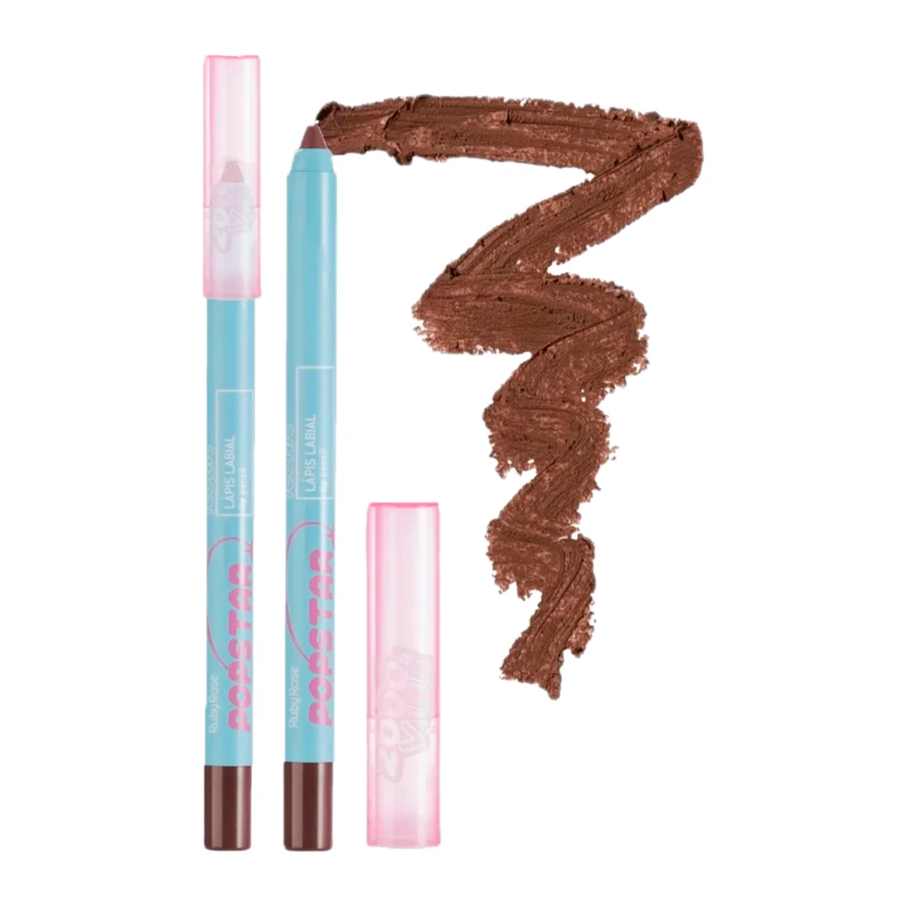 Lápiz Delineador Labial Ruby Rose Popstar Marrom Hb-l6700-2