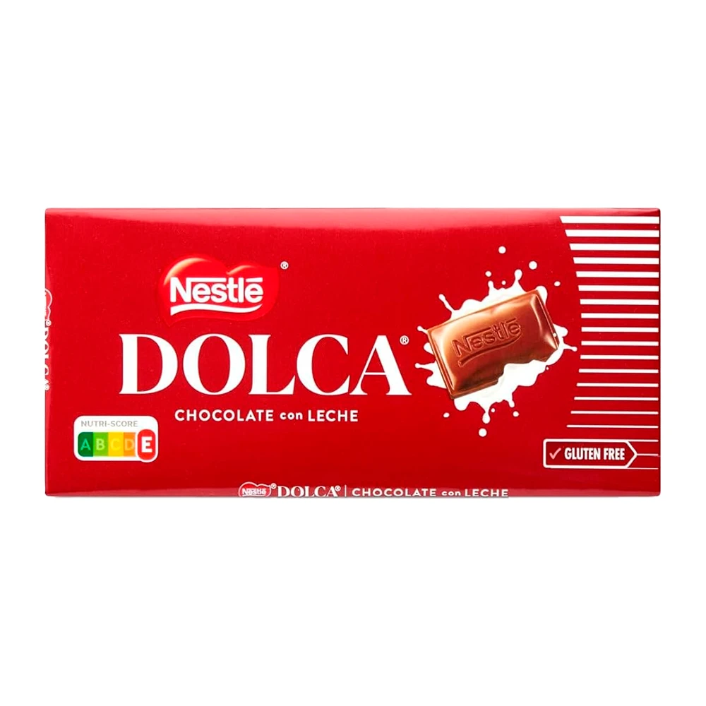 Barra Chocolate Nestle Dolca Sem Glúten Ao Leite 100G