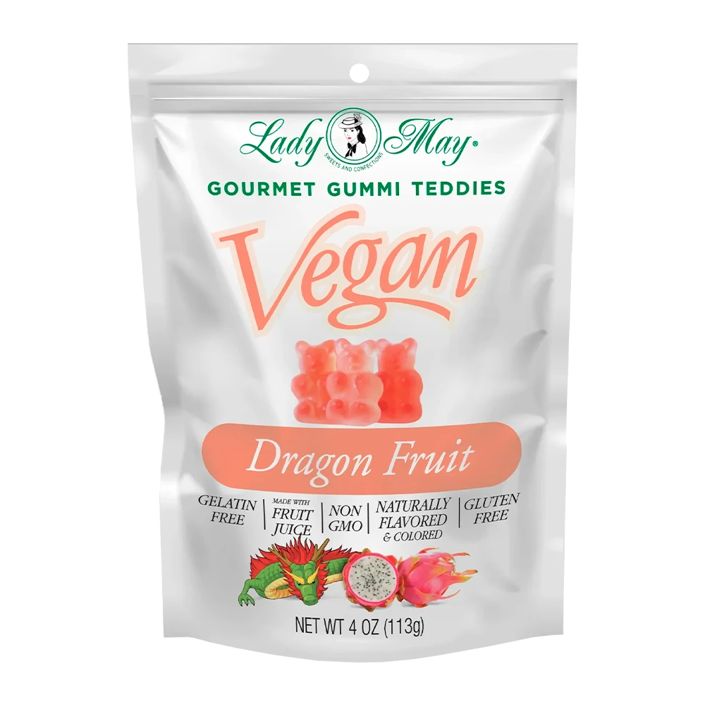 Bala de Gelatina Lady May Dragon Fruit Pacote 113G