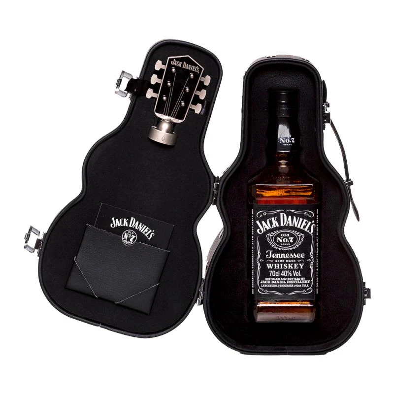 Whisky Jack Daniels Garrafa de 750Ml Com Estojo de Guitarra Edição Especial