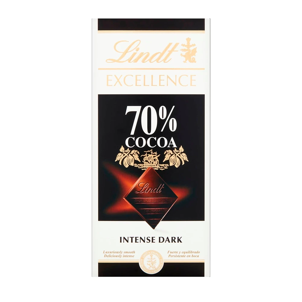 Tableta Chocolate Lindt Excellence 70% Cacau 100G