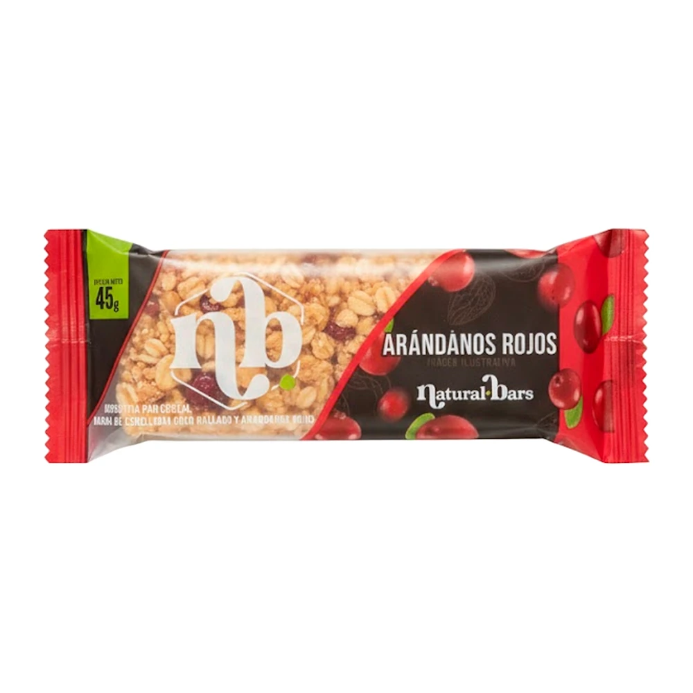 Barra Cereal Natural Bars Cranberries 45G