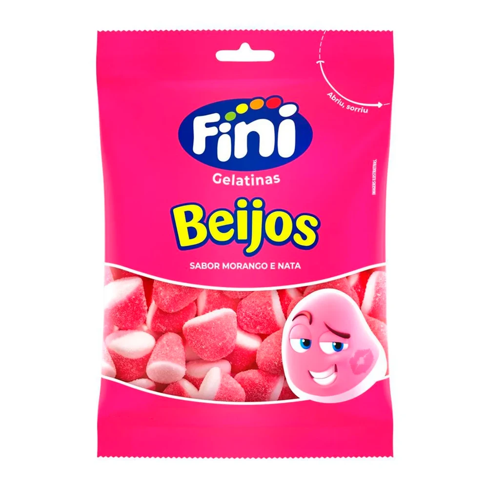 Bala de Gelatina Fini Beijos 80G