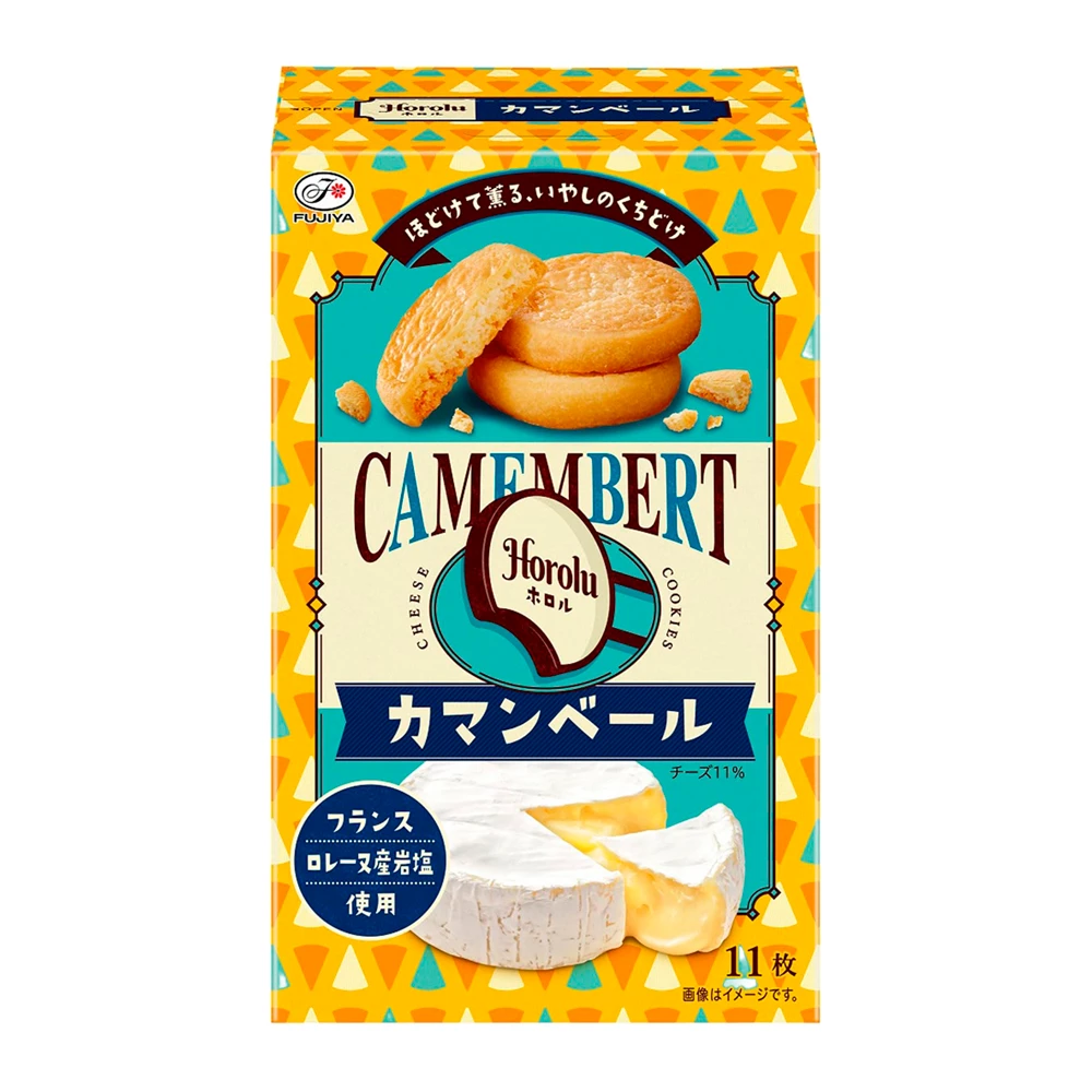 Biscoito Fujiya Sabor Queijo Camembert Caixa 88G