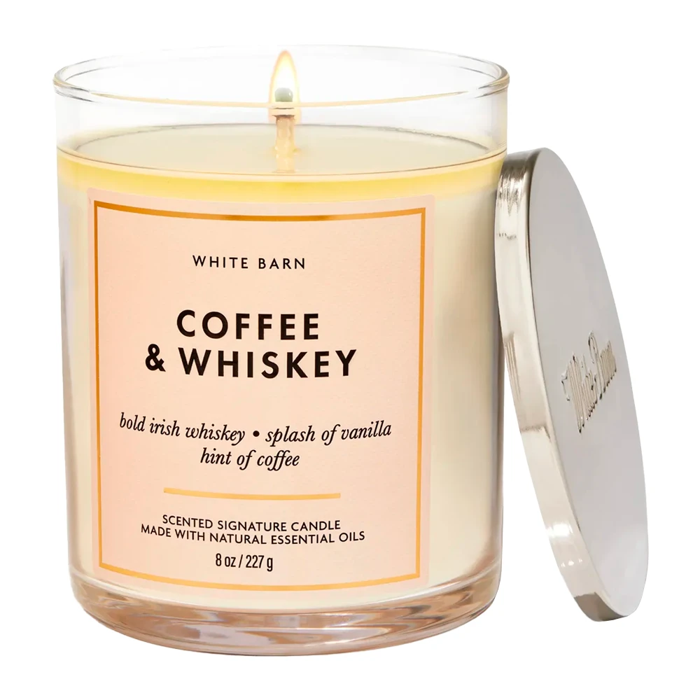 Vela Aromática Bath & Body Works Coffee & Whiskey Pote 227G
