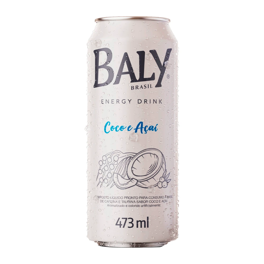 Energético Baly Coco e Açaí Lata 473Ml