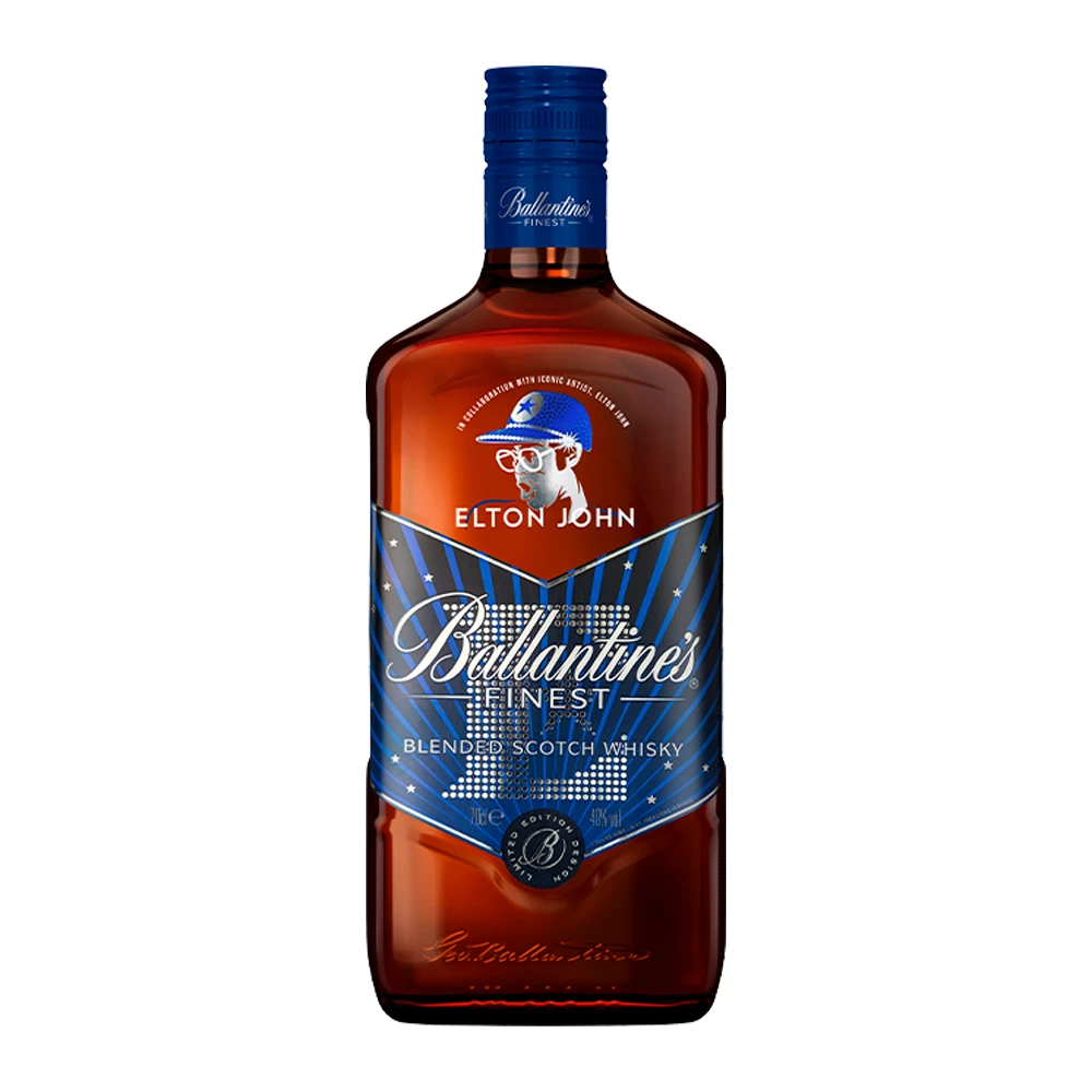 Whisky Ballantines Edição Limitada Elton John Garrafa 1Lt