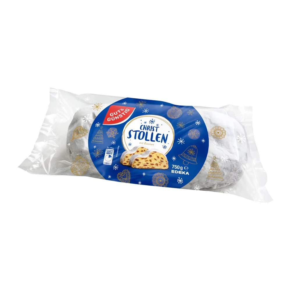 Stollen Edeka Tradicional Pacote 750G