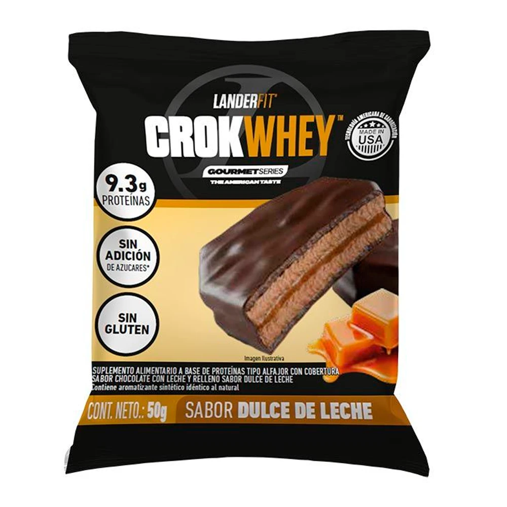 Alfajor Landerfit Crokwhey Doce de leite 50G