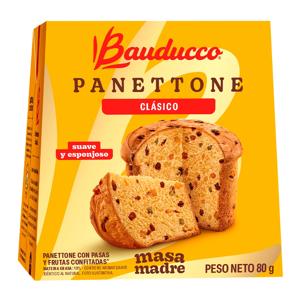 Panettone Bauducco Frutas Mini Caixa 80G